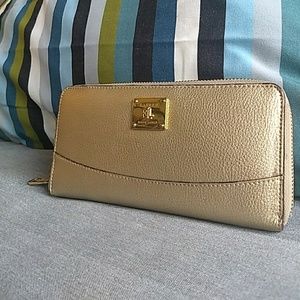 Ralph Lauren Winchester Gold Leather Wallet